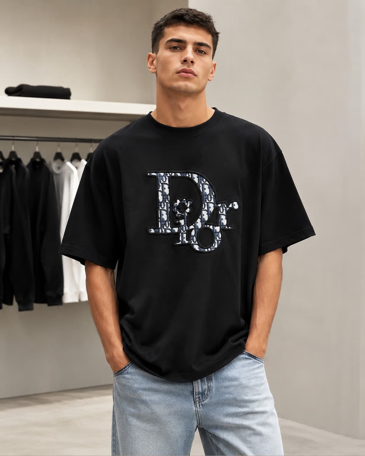 חולצת אוברסייז מבית המותג Dior - מבד עבה וכבד 5