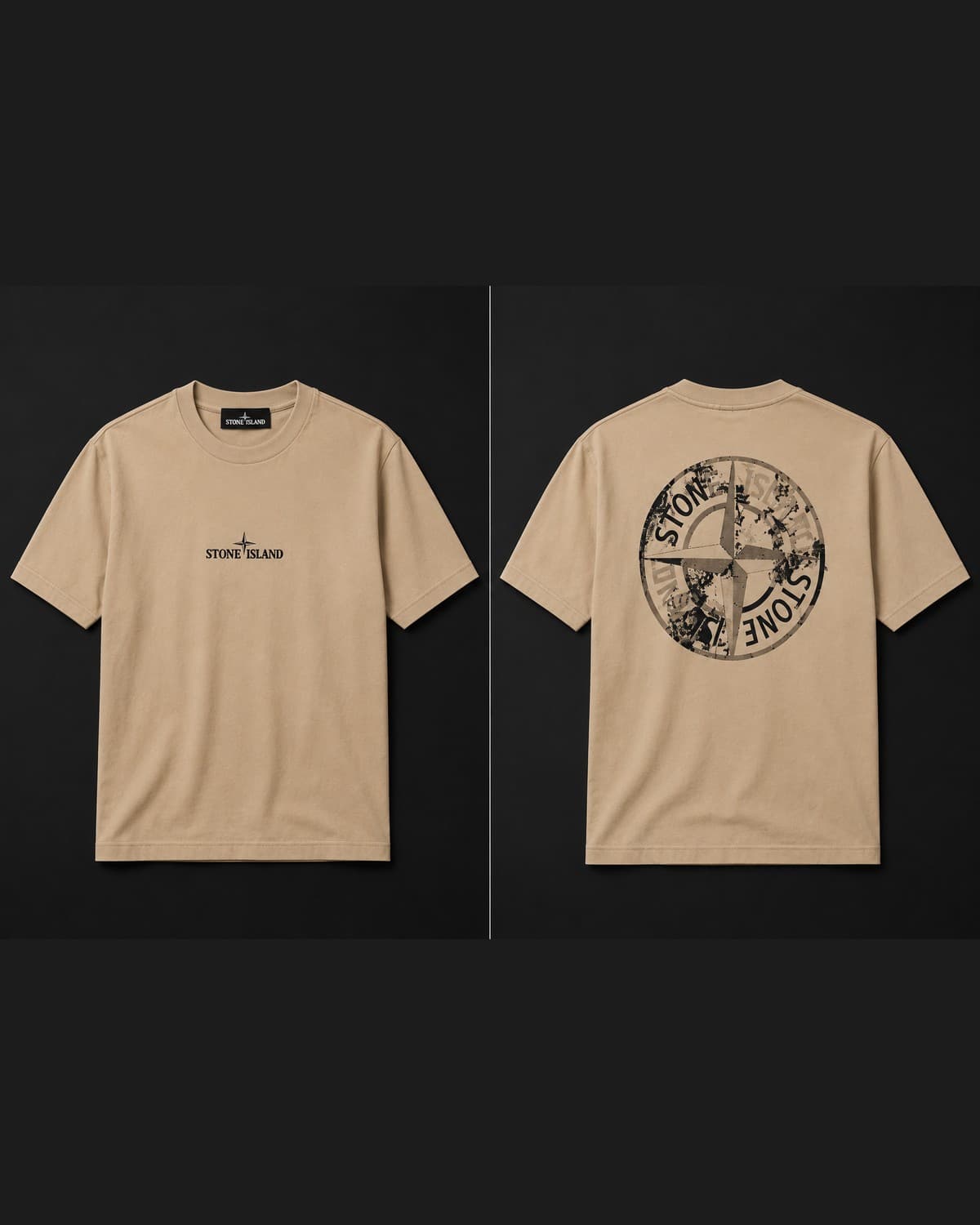 חולצת גברים גזרת חצי אוברסייז - Stone Island 2