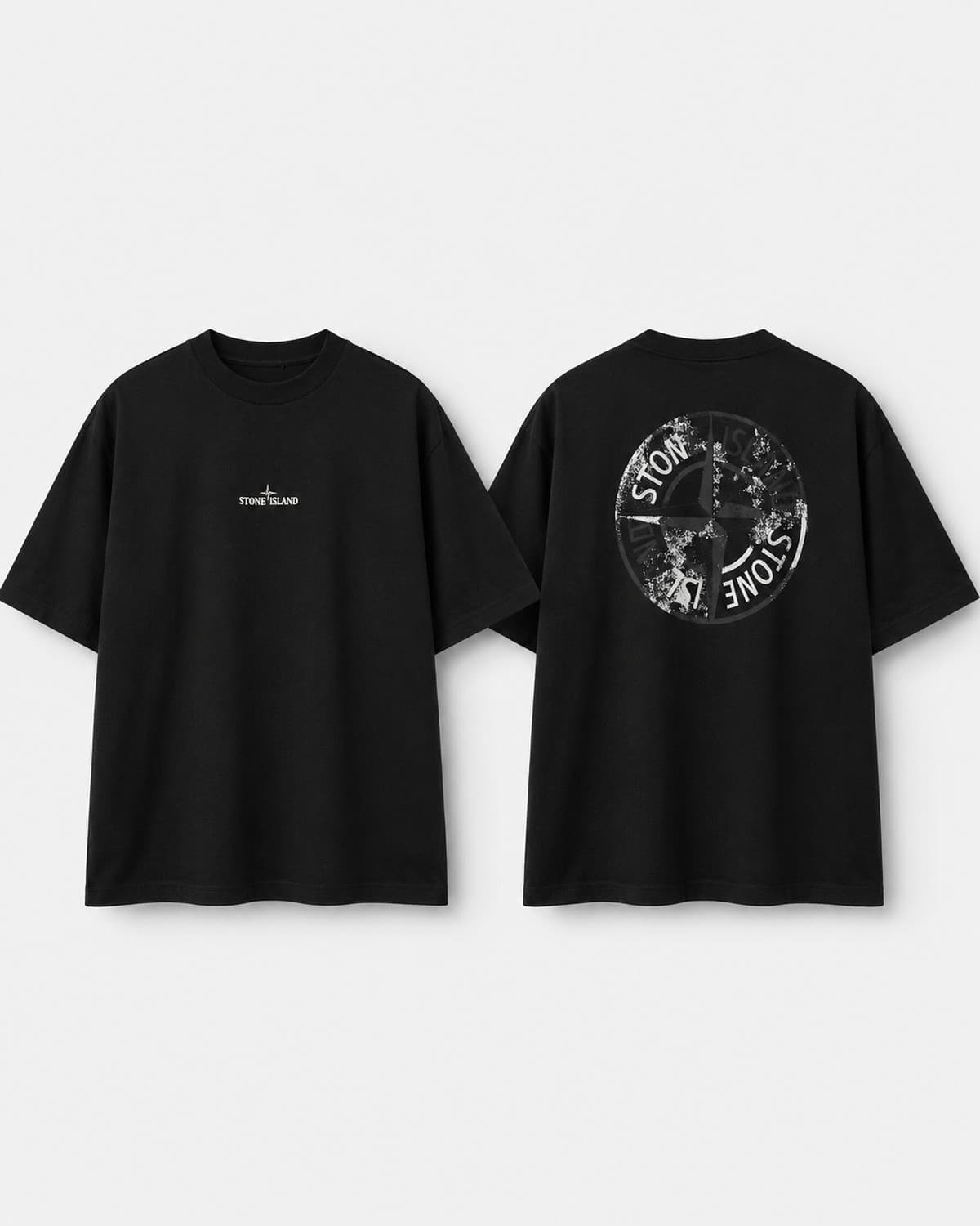 חולצת גברים גזרת חצי אוברסייז - Stone Island 4