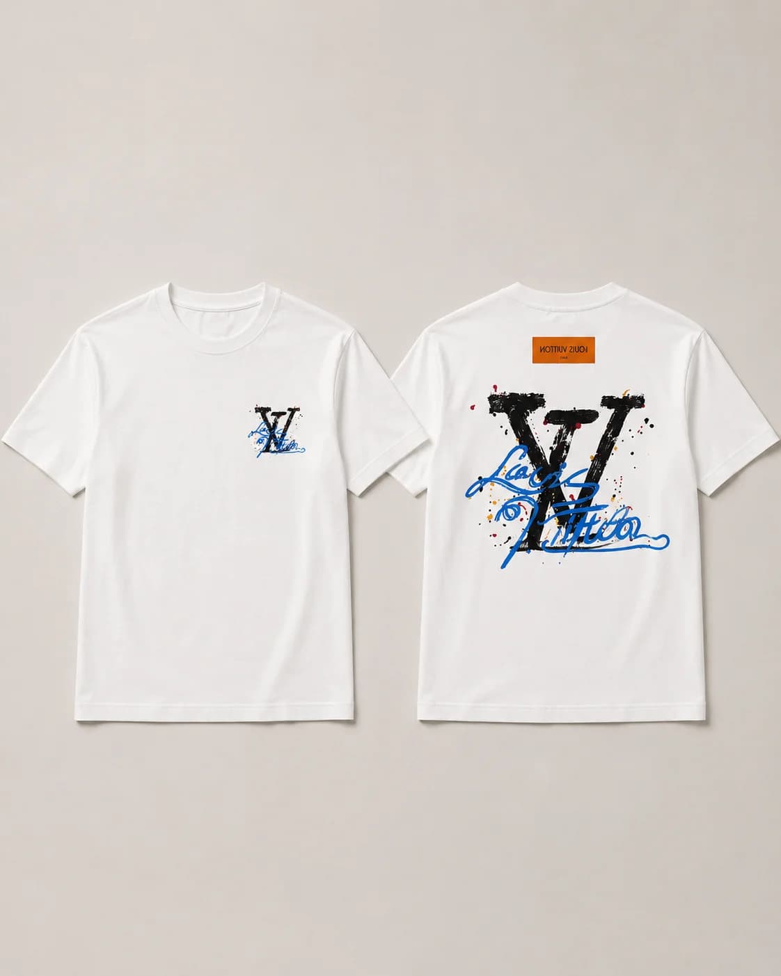 טי-שירט לואי ויטון גרפיטי (Louis Vuitton Graffiti T-Shirt) 4