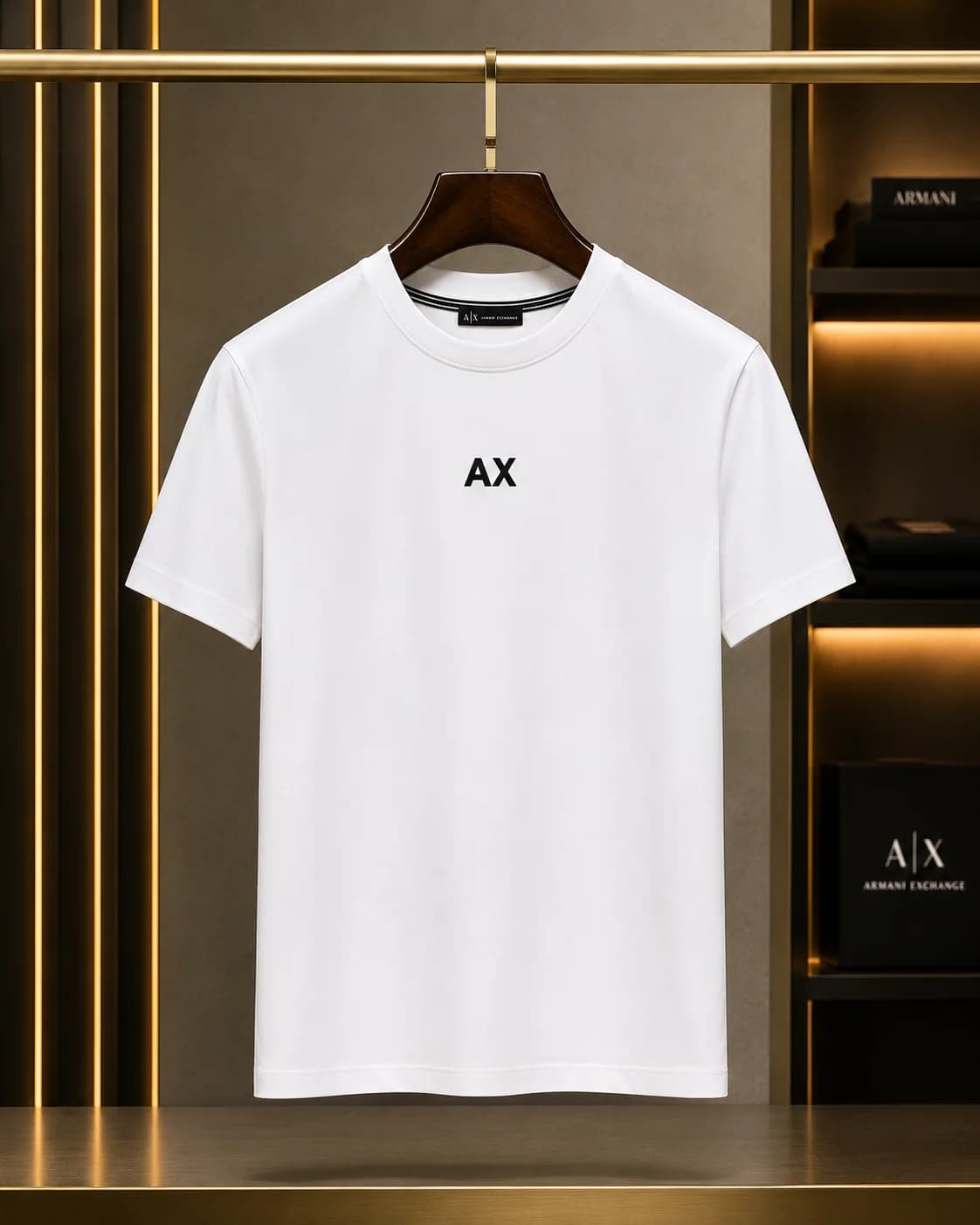 טי-שירט ארמני אקסטשיינג' לוגו AX מיני (Armani Exchange Mini AX Logo T-Shirt) 3