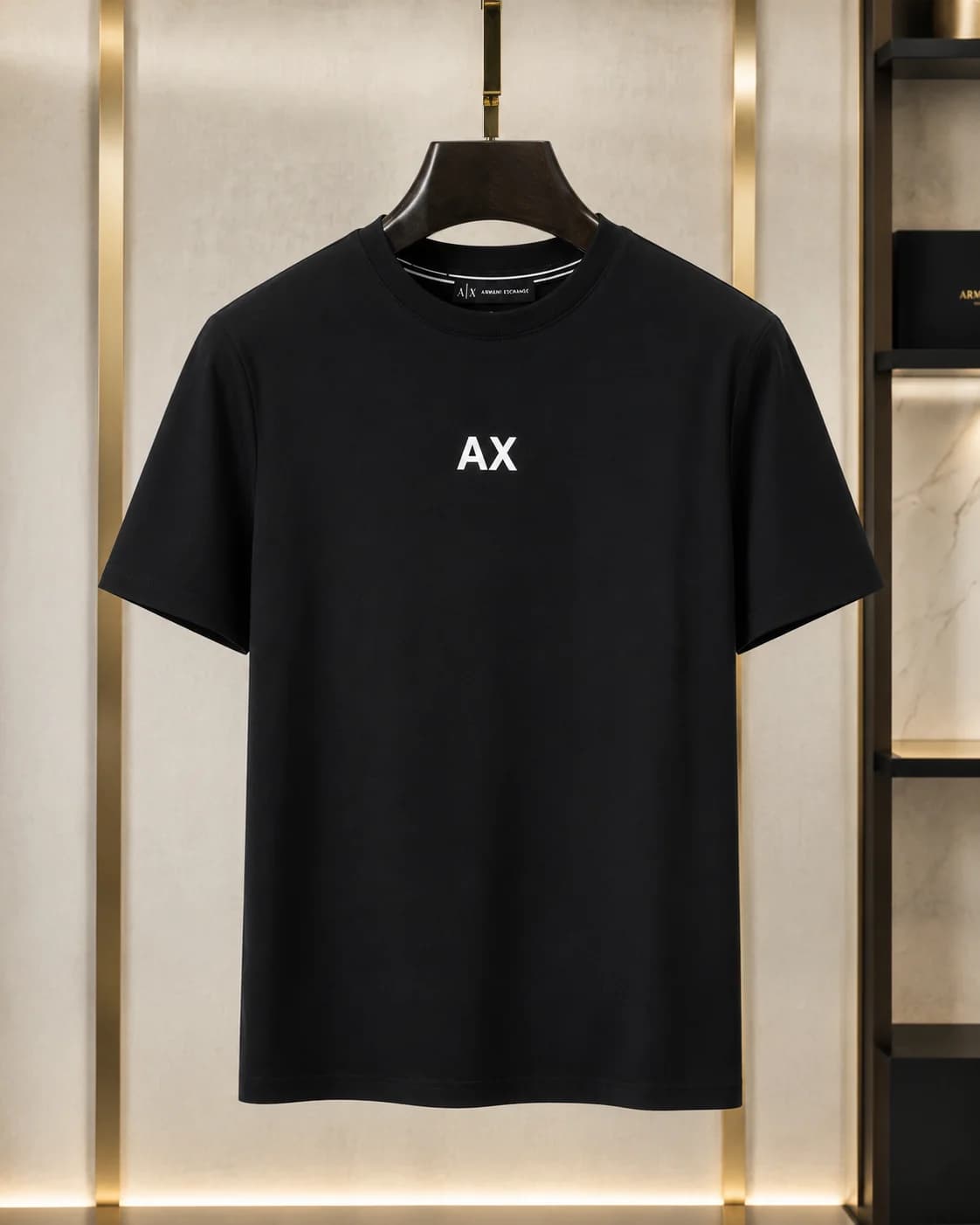 טי-שירט ארמני אקסטשיינג' לוגו AX מיני (Armani Exchange Mini AX Logo T-Shirt) 7