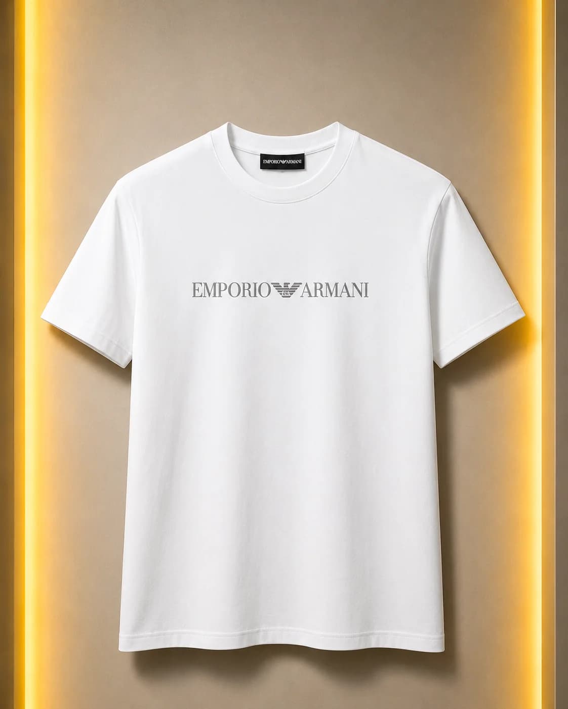 טי-שירט אמפוריו ארמני לוגו רקום (Emporio Armani Embroidered Logo T-Shirt) 4