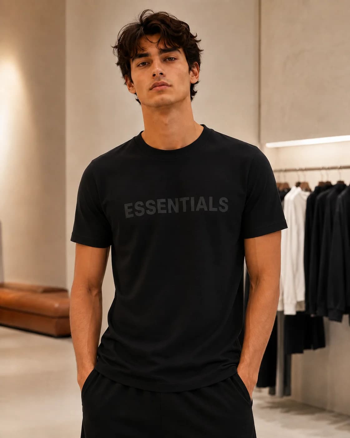 חולצת טי-שירט 'ESSENTIALS' קלאסית 3