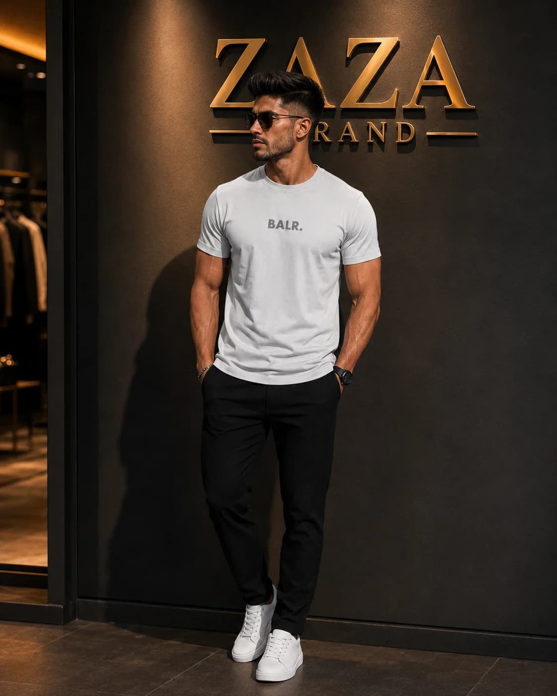 חולצת טי-שירט 'BALR.' קלאסית בעיצוב יוקרתי 5