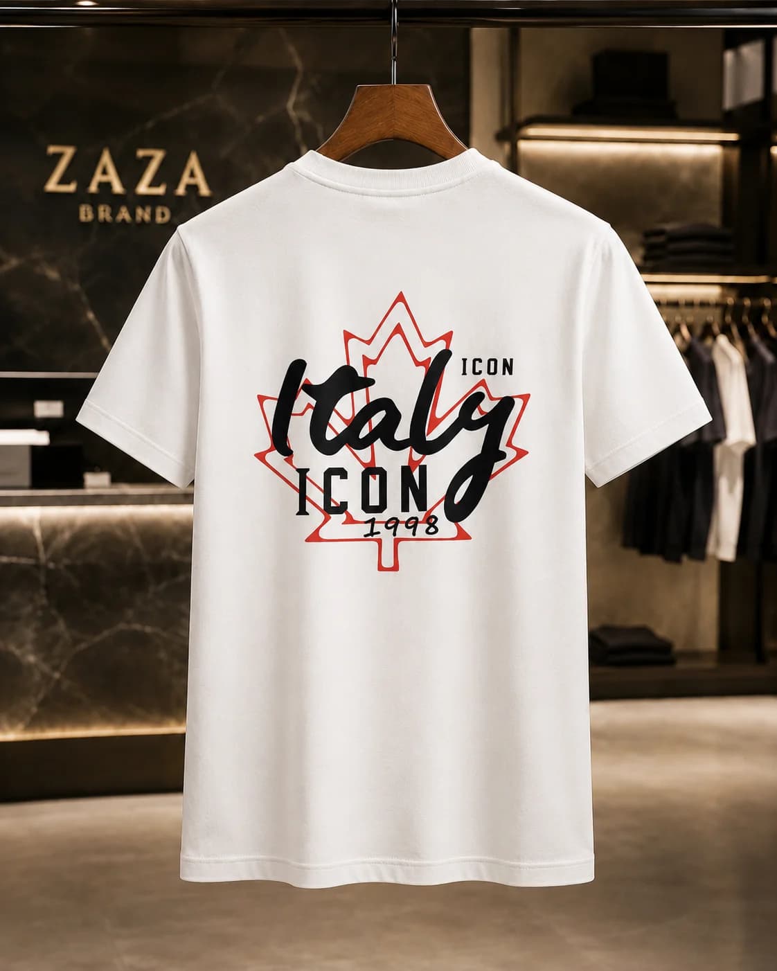 חולצת טי-שירט 'ICON' עם הדפס גב 'ITALY 1998' 8