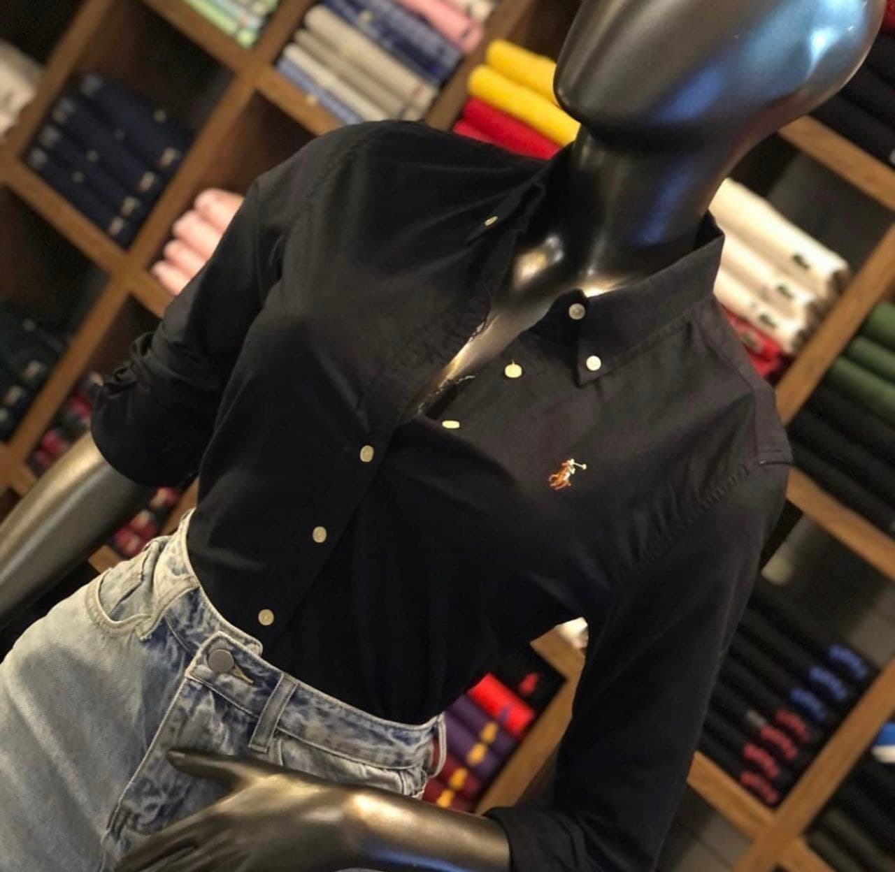 חולצה מכופתרת לנשים 'Polo Ralph Lauren' בגזרת סלים פיט (Slim Fit)  6