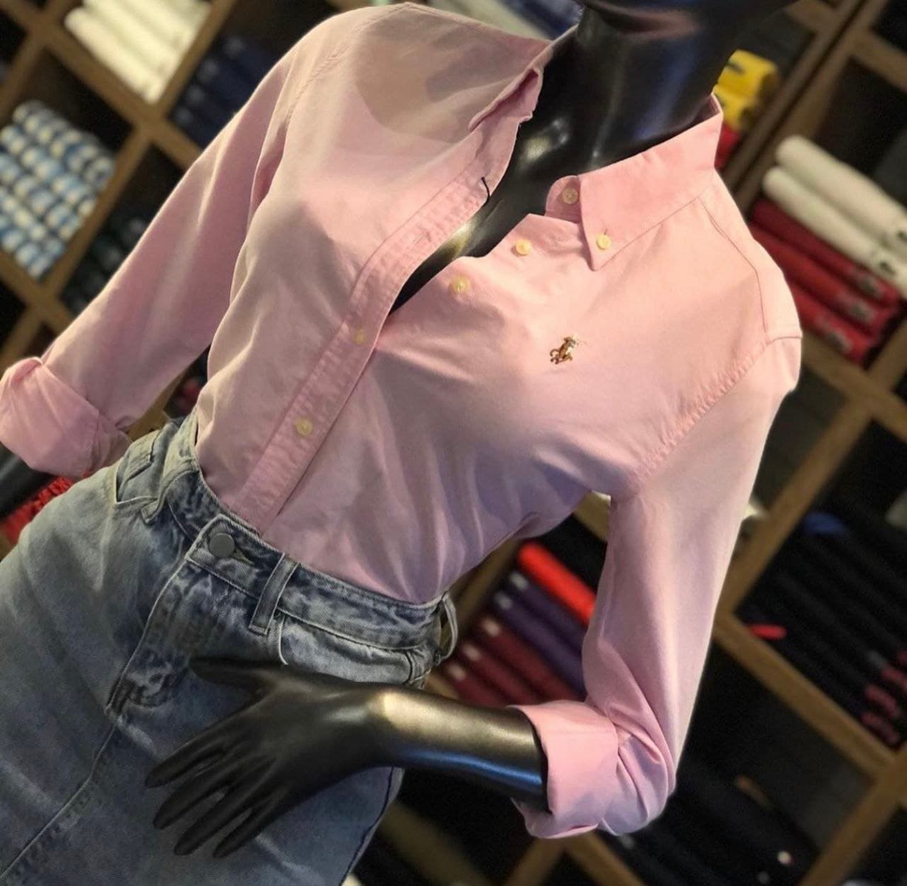 חולצה מכופתרת לנשים 'Polo Ralph Lauren' בגזרת סלים פיט (Slim Fit)  10