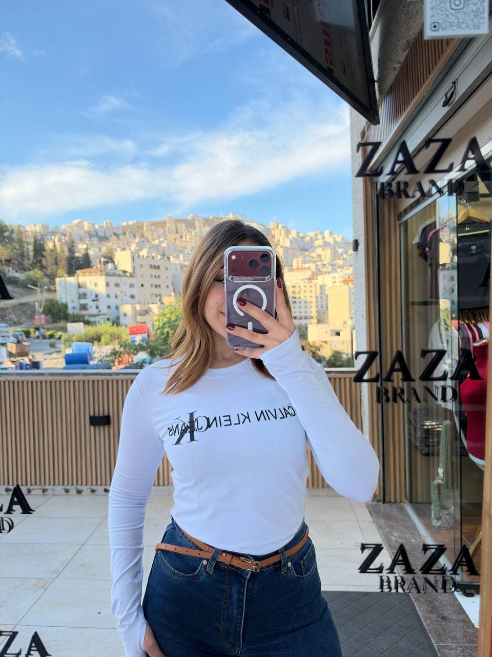 חולצת Calvin Klein ארוכה לנשים 2