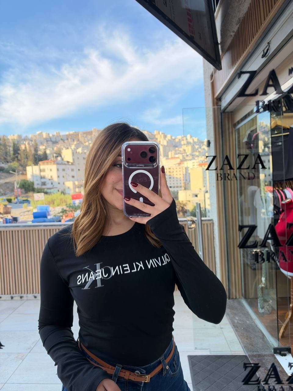 חולצת Calvin Klein ארוכה לנשים 6