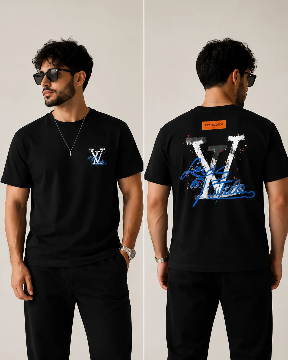 טי-שירט לואי ויטון גרפיטי (Louis Vuitton Graffiti T-Shirt)